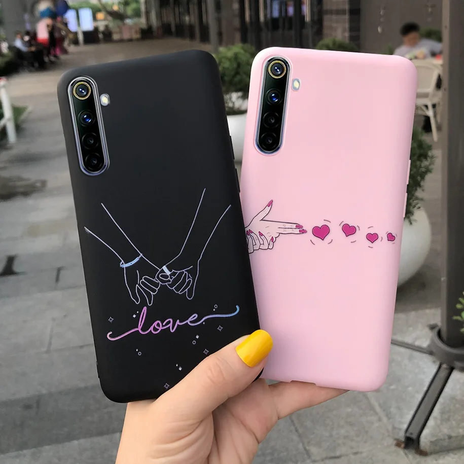 Для OPPO Realme 6 Pro чехол Роскошный окрашенный Мягкая силиконовая задняя накладка из