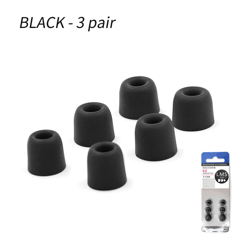 

Амбушюры для наушников E10, ZSX, C12, T1, S1, ZSX, 3 пары (6 шт.)