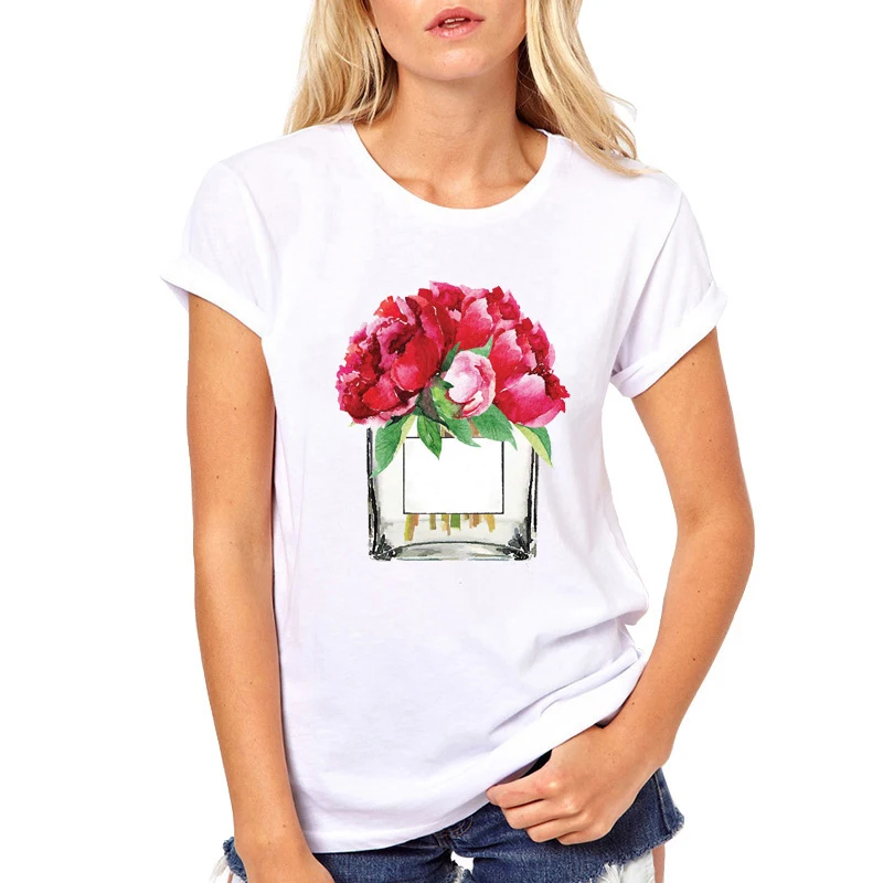 Футболка женская модная с коротким рукавом рисунком | Женская одежда