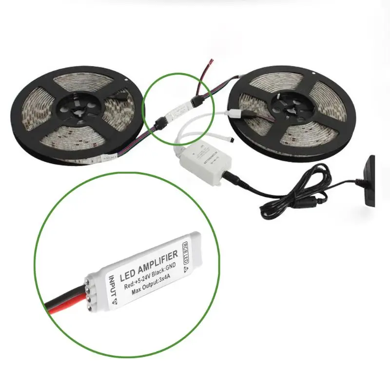 Мини усилитель сигнала Wi Fi Ретранслятор для 5050 3528 SMD RGB светодиодный светильник