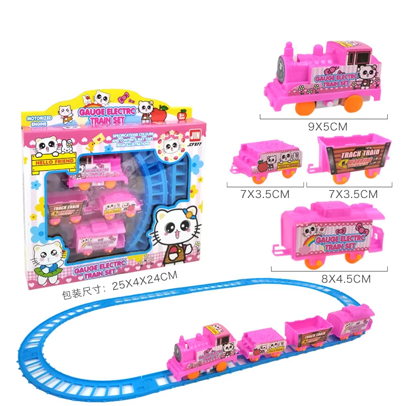 

Railway Magical Train Flexible Track Car Toys Children Racing Bend Rail Track Colorful Cartoon Train DIY Toy Kids Gift Boys Girl