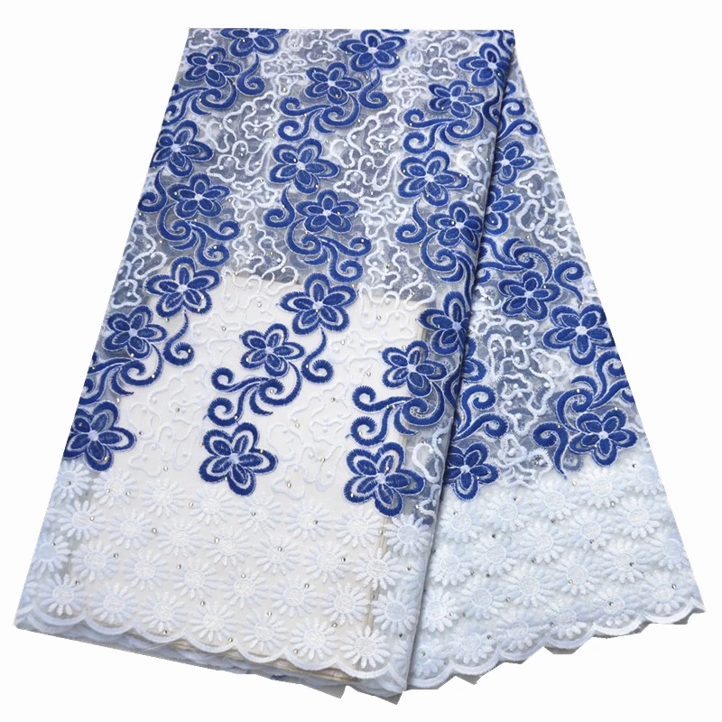 New african nigerian lace fabric for wedding french Lace milk silk Fabric with beads and stones 5Yards | Дом и сад