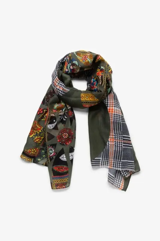 Бежевый Испанский Модный женский шарф DESIGUAL - Цвет: Бежевый