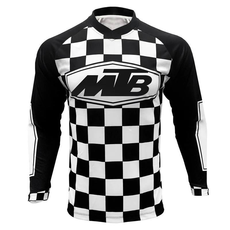 

Winter Long Sleeve Quick Dry MTB DH Jersey Motocross Wear BMX Cycling Mountain Bike Clothing Downhill T Shirt
