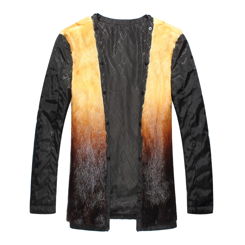 mink fur liner jackets men collar Men's Genuine Leather Nick Garment Coat Clothes Mink | Мужская одежда