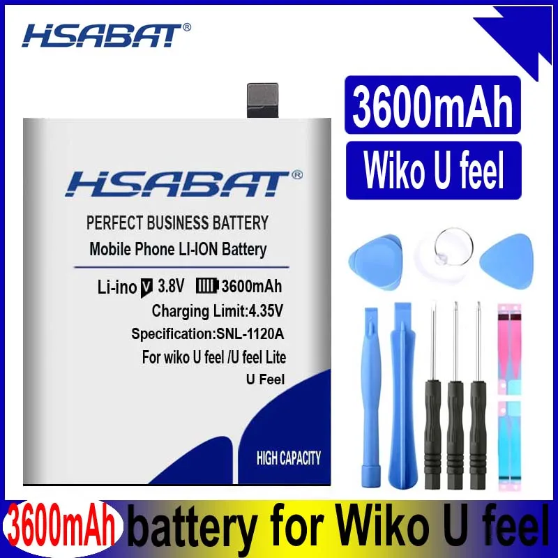 Аккумулятор HSABAT U feel TLR17114 3600 мАч для аккумуляторов Wiko / Lite