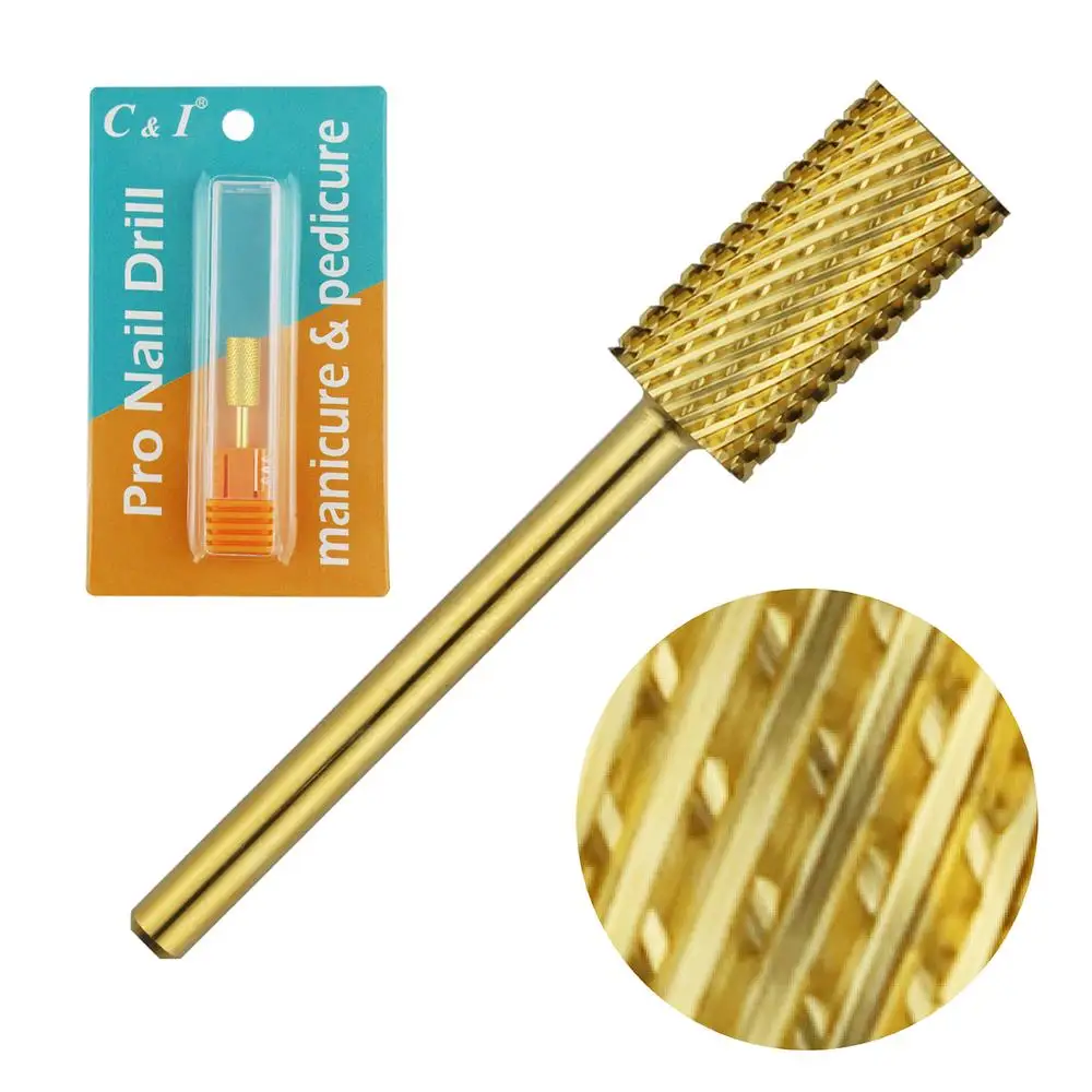 New 3 Way Large Barrel Nail Drill Bit - Carbide for Electric Manicure Machine | Красота и здоровье