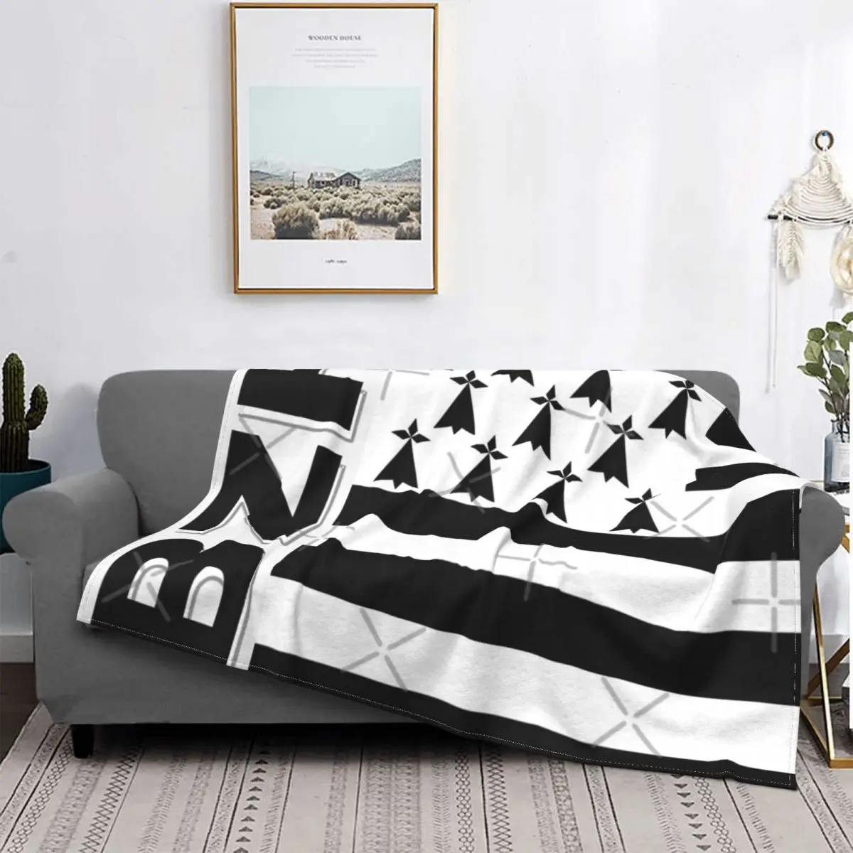 

Bzh-breizh-Бретань-Манта де Francia, colcha de cama a cuadros, cubierta de playa a cuadros, ropa de cama y fundas