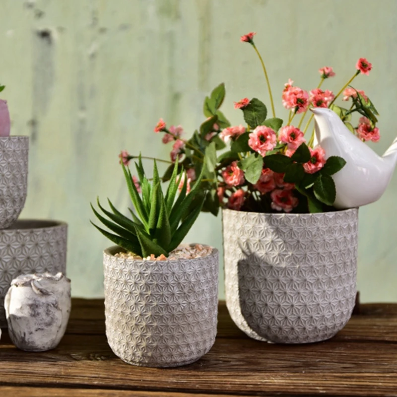 Форма для бетона круглая силиконовая форма цветочного горшка цементный