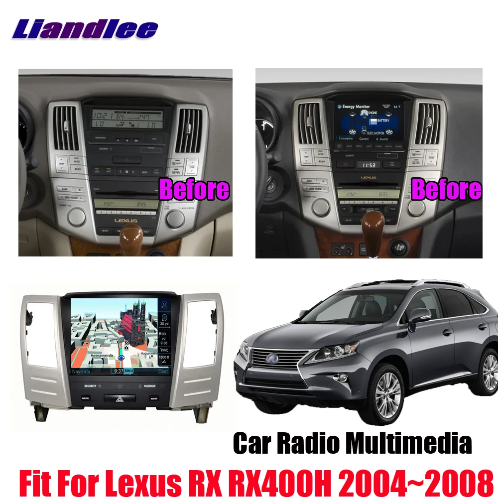 Liandlee 8,4 дюймов Android экран для Lexus RX RX400H 2003~ 2008 автомобильный DSP Carplay BT Wifi gps-навигатор карта камера медиа