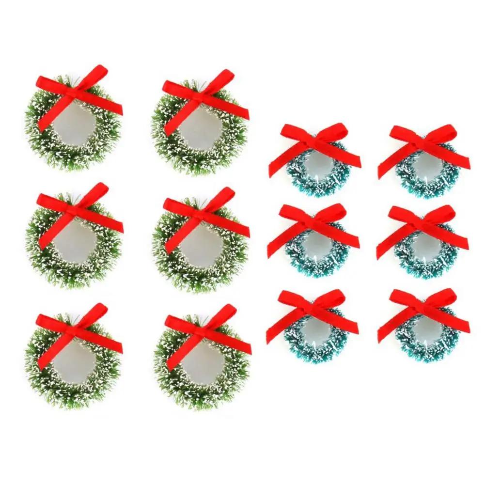 

Mini Christmas Wreaths Mini Wreaths For Crafts 25cm And 3cm Mini Christmas Artificial Wreath Decorations For Christmas Ornaments