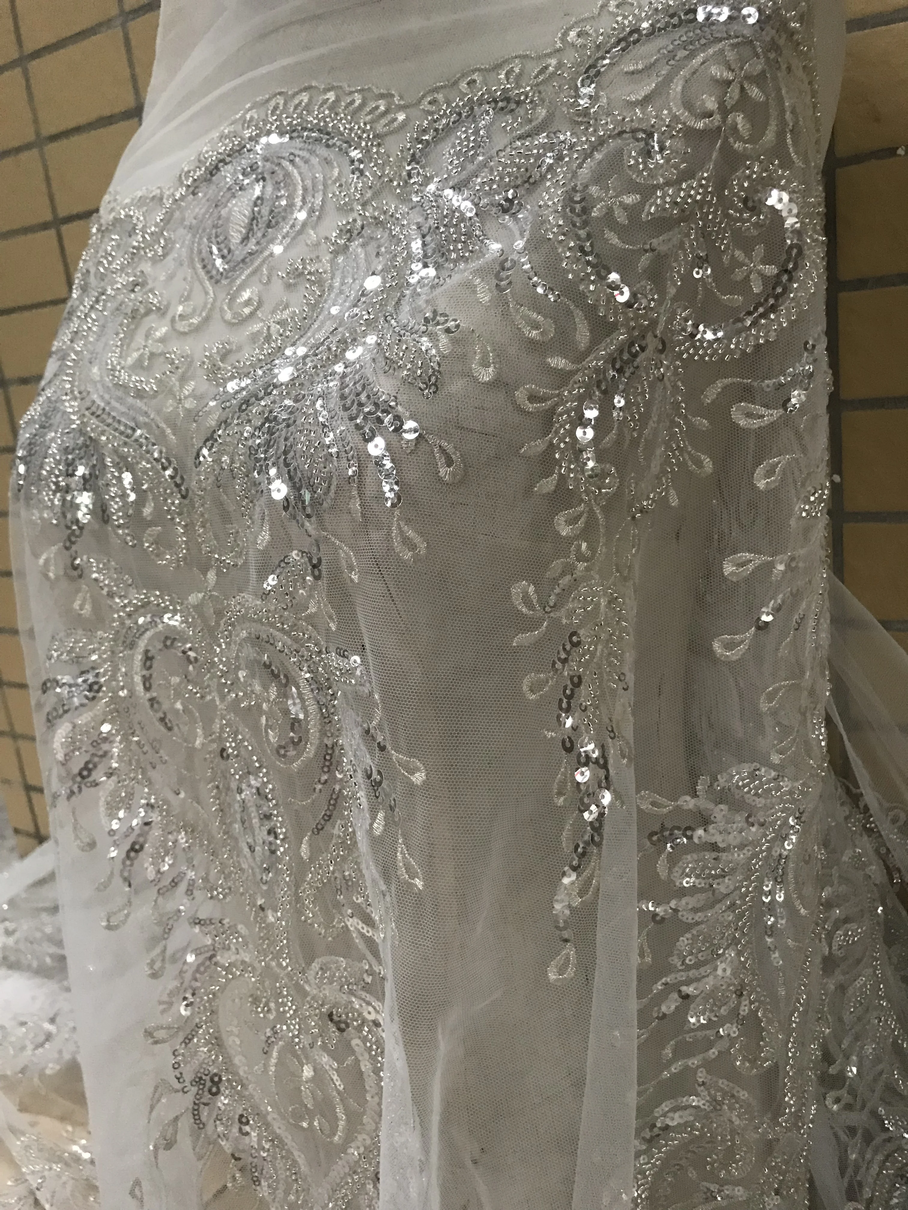 top quality CiCi-32.6806 french lace fabric african with embroidery mesh tulle | Lace