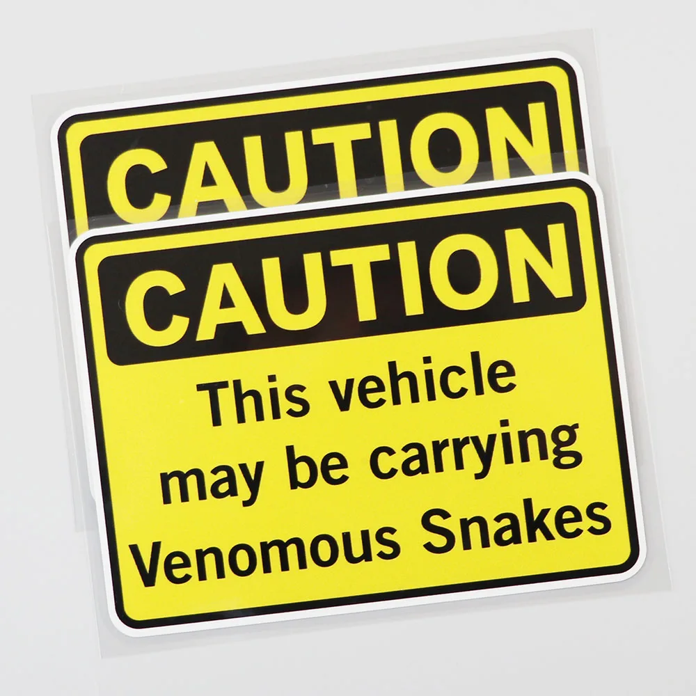 YJZT 14 6 см × 11 2 водонепроницаемая наклейка веномальные змеи автомобильная из ПВХ