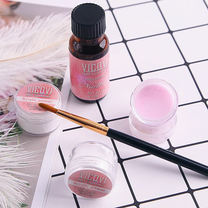 Набор акриловых ногтей 3 цвета накладные ногти наращивание полимерных