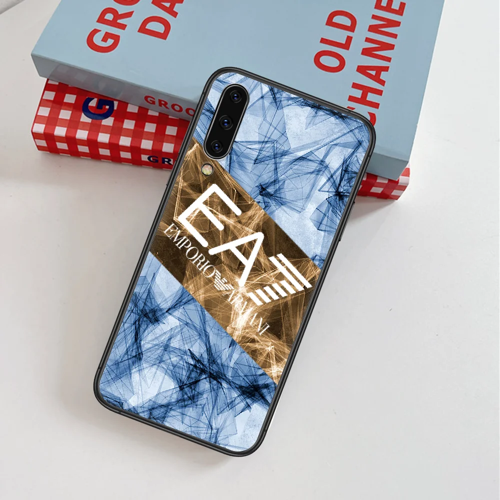 

Giorgioe Italy Luxury Fashion Brand EA7 Phone Case For Samsung Galaxy Note S 8 9 10 20 Plus E Lite Uitra black Prime Luxury