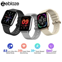 zeblaze gts pro smart watch blood pressure blood oxygen heart rate monitor music remote control 1 65 hdtouch screen wristband