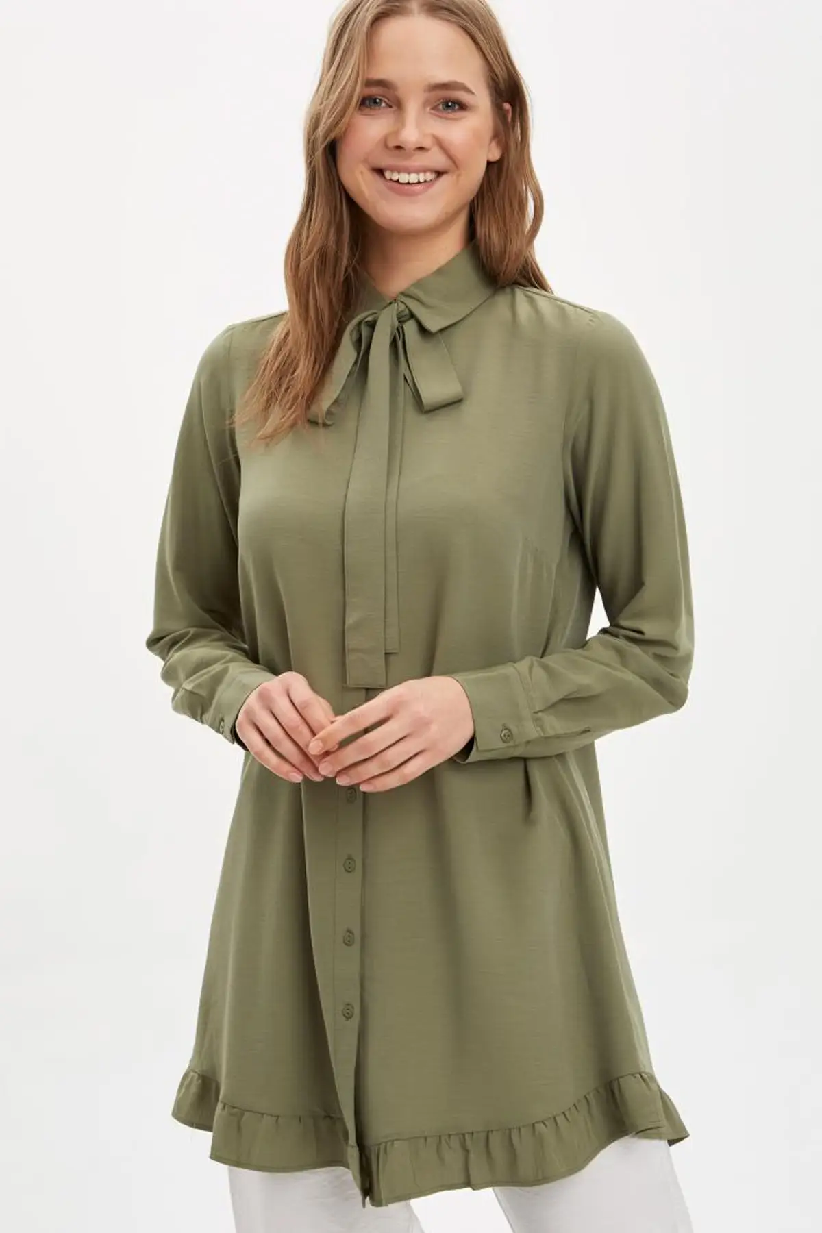 

Modest Advanced Flywheel Collar Scarf Viscose Tunic Shirt Muslim Tunic 2021 Fashion