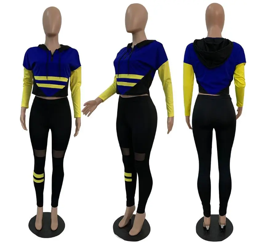 

New style women two piece outfits set long sleeve lovely zipper jacket top and pant casual tracksuits plus size S~XXL