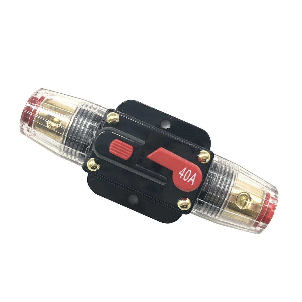 DC12V 24 в 40 ампер автомобильный аудио встроенный Выключатель Предохранитель Ручной