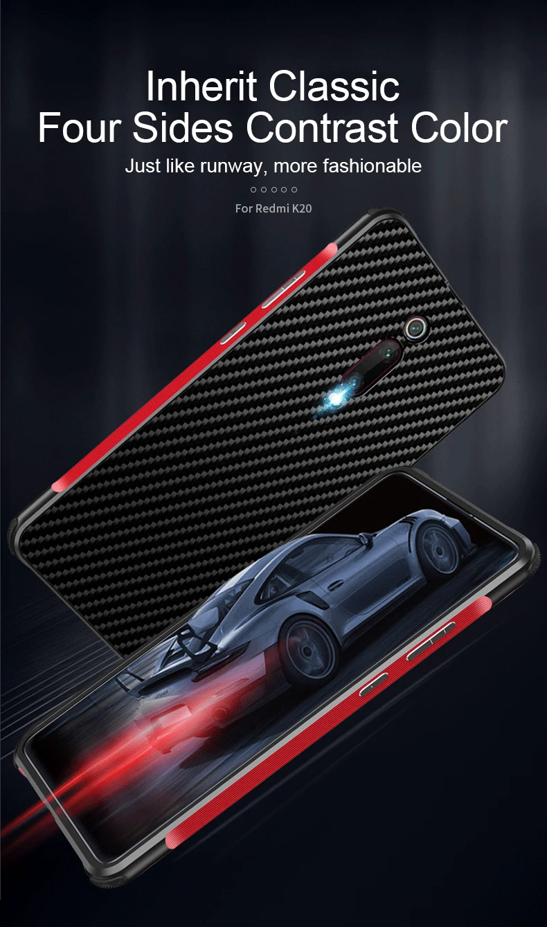 Роскошный Алюминиевый металлический чехол для Xiaomi mi 9 T/Pro/Red mi K20/Pro ультра тонкий жесткий карбоновый элемент задняя крышка чехол красный mi K20