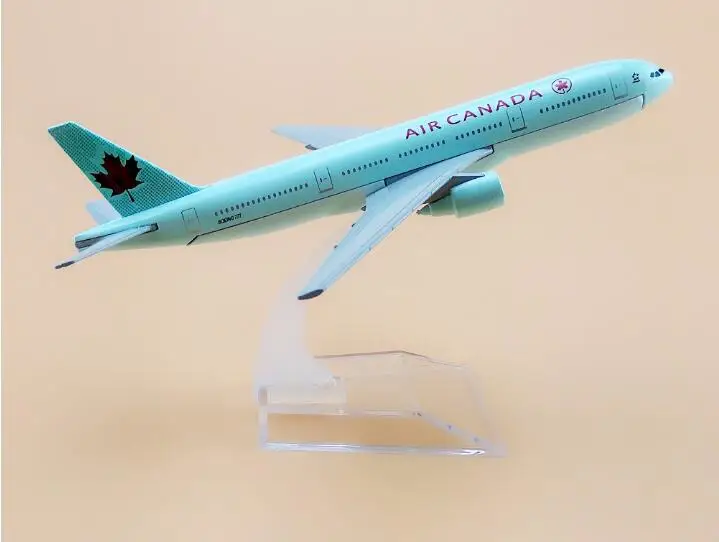 Горячая продажа 16 см модель самолета Boeing 777Air Канада самолет B777 металлическая для
