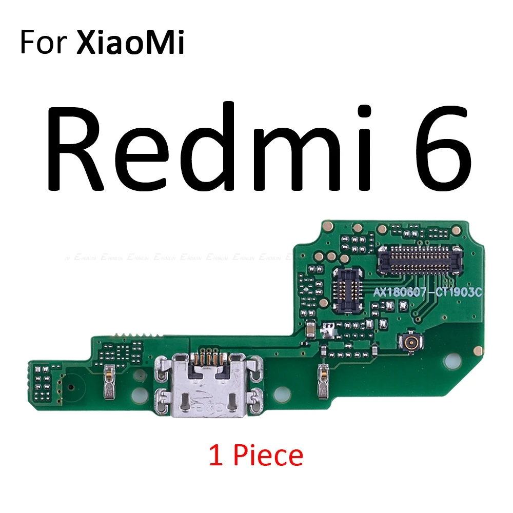 Зарядная док-плата с разъемом питания и гибким кабелем для XiaoMi PocoPhone F1 Redmi Note 7 6 5 Pro Plus 7A 6A S2