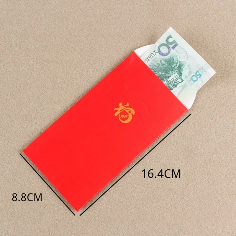 

2021Year of Red Envelope New Year's Eve Cartoon Creative Red Envelope Bag 12Pcs Chinese Red Packets Gift Money Packet