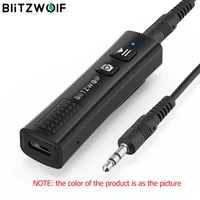 blitzwolf wireless v5 0 usb audio bluetooth compatible receiver wireless adapter stereo audio 3 5mm jack for headphone tv pc