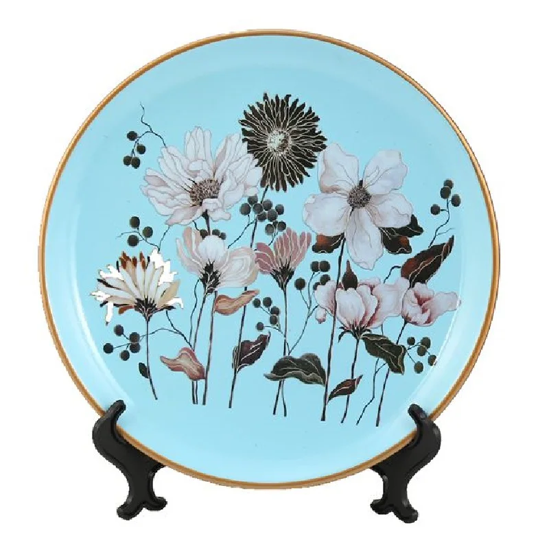 Европейский цветок птица фотопластина на стену дома 25 см декоративный дисплей