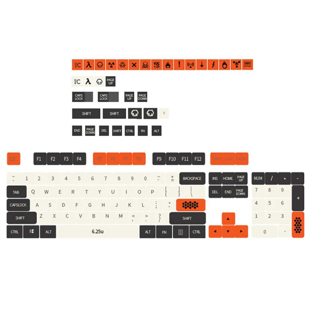 

1 Set of 136Pcs Keyboard Keycaps Keyboard Caps Personalized Mechanical Keycaps