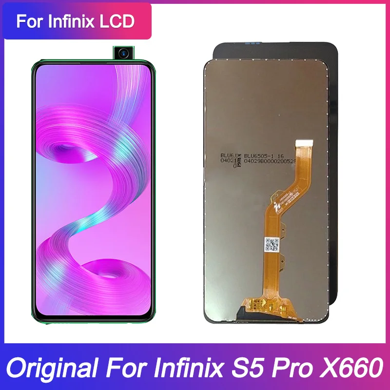 Высококачественный ЖК-экран для Infinix S5 Pro X660 ЖК-дисплей сенсорный экран полная