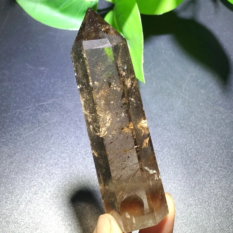 

Hot Sell Smoking Citrine Point Healing Crystal Stone Tower For Home Decor