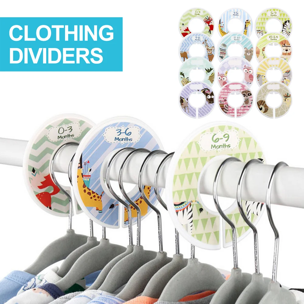 12 шт. DIY Шкаф делитель Круглый комплект ювелирных изделий с рисунками зверей из