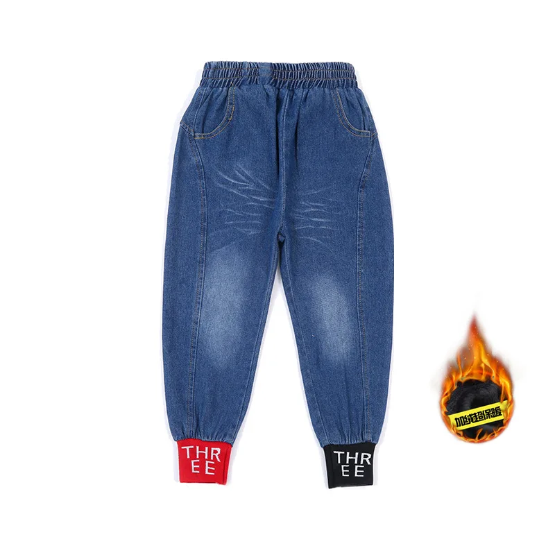 2020 autumn winter Kids Jeans Girls Fashion Children Casual Denim Pants for girls Pencil Trousers | Мать и ребенок