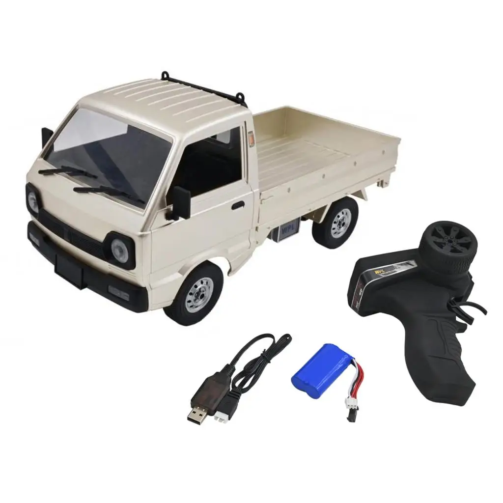 

WPL D12 1/10 4WD RC Car Simulation Truck Brushed 260 motor Climbing Car LED Light On-road RC Car Toys For Boys Kids Gifts