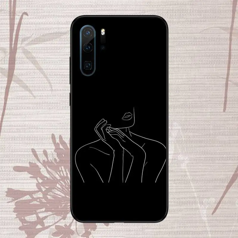 

Cute cartoon charming lines Phone Case For Huawei P20 P30 P40 lite Pro P Smart 2019 Mate 10 20 Lite Pro Nova 5t