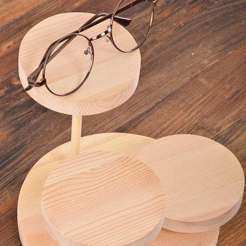 Натуральные деревянные солнечные очки стойки дисплей стенд держатель