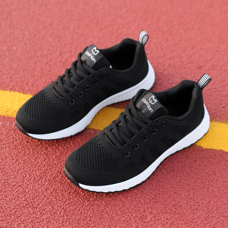 Женские теннисные туфли дышащие сетчатые кроссовки на шнуровке ссветильник ная