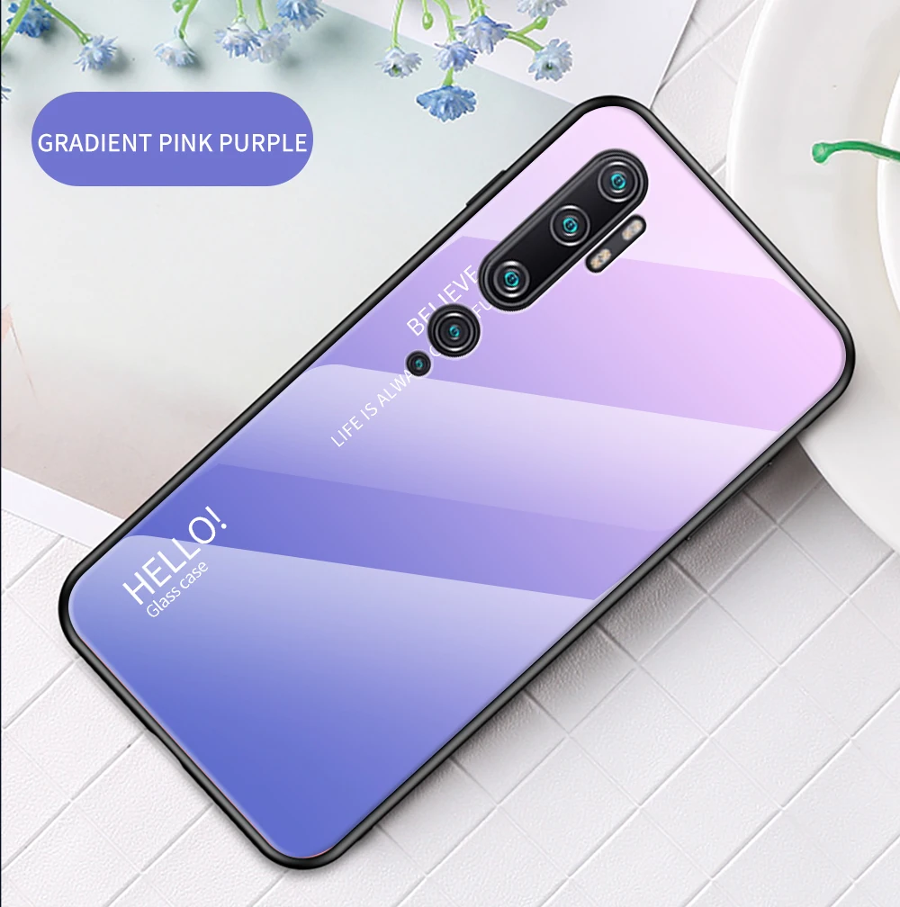 Note 10 Pro Чехол Zroteve силиконовая рамка стеклянная крышка для Xiaomi mi Note 10 чехол обесцвечивающее стекло задняя крышка Xia mi Xio mi Note 10