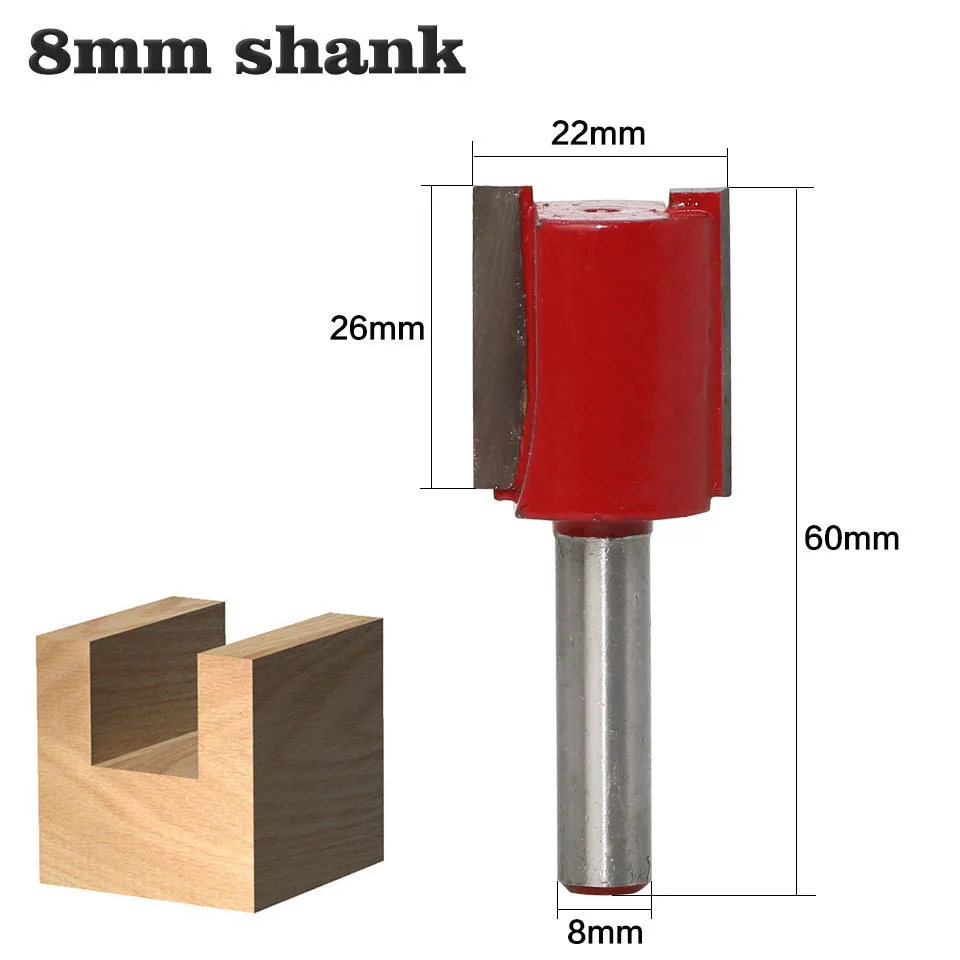 

1PC 8MM Shank Milling Cutter Wood Carving Handle Engraving Machine Cleaning Bottom Wood Milling Cutter Router Bit Woodworking