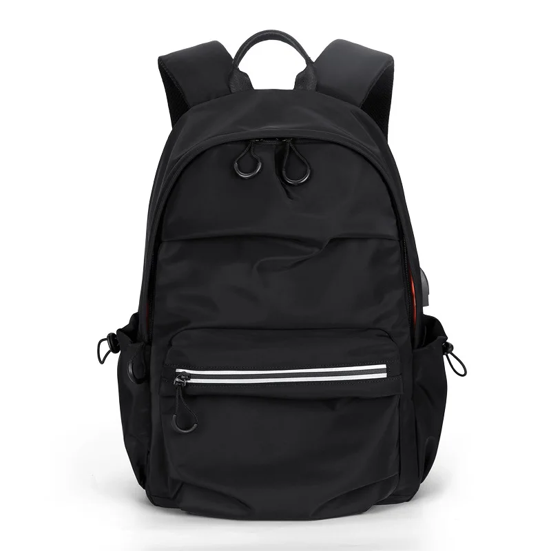 Backpack Men's Fashion Stylish Backpack Street Cool Casual Large Capacity Student Computer School Bag Simple Travel Bag