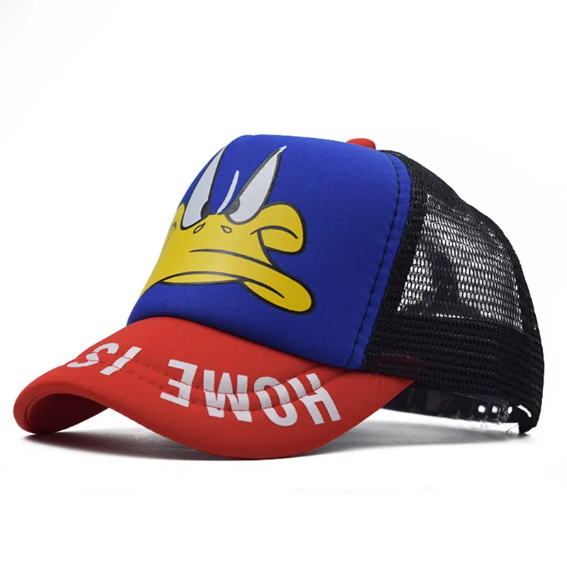 Модные шапки для детей кепка мальчиков и девочек бейсболка с мультяшным рисунком