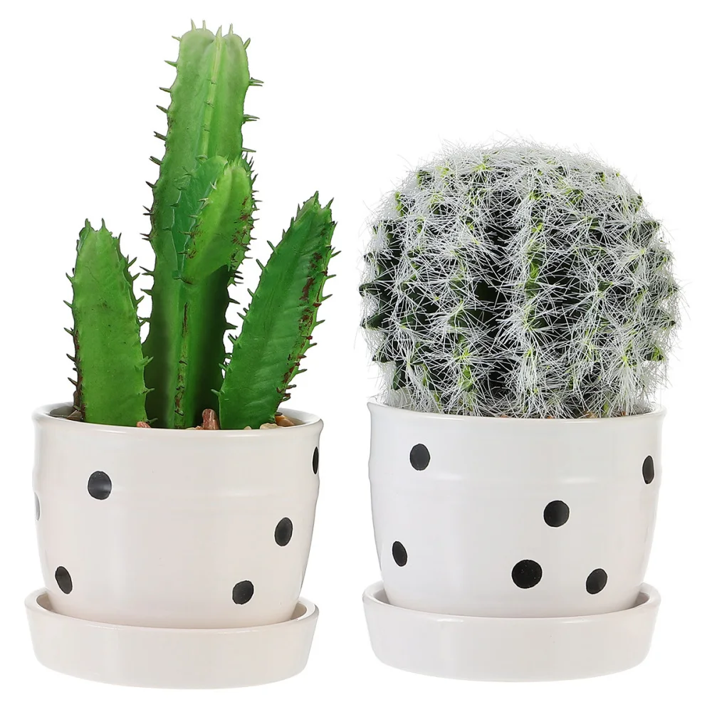 2 шт. бонсай в скандинавском стиле Реалистичный искусственный кактус растение