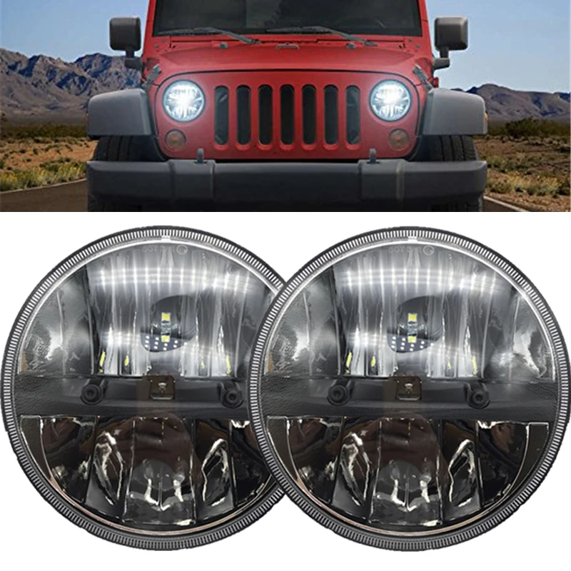 7 дюймов 36 Вт Светодиодный фар для джипа Wrangler JK Приглашаем посетить наших
