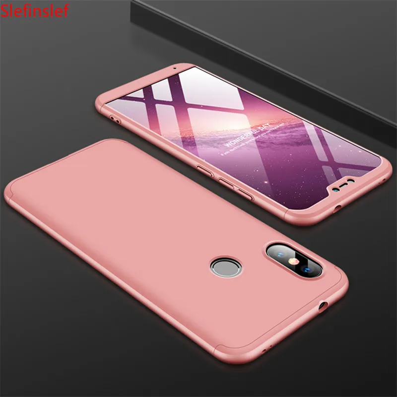 3-в-1 защитный чехол для Xiaomi Mi A2 lite A1 телефона жесткий пластик Полностью