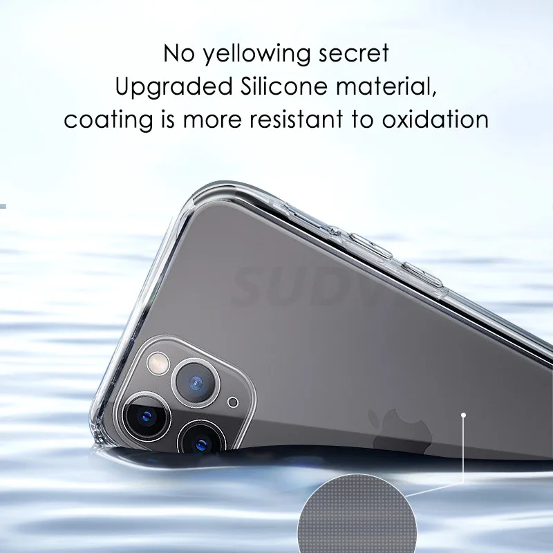 

Lens Protection Clear Phone Case For iPhone 11 7 Case Silicone Soft Back Cover For iPhone 12 Pro XS Max X XR 8 7 6s Plus 11 Case