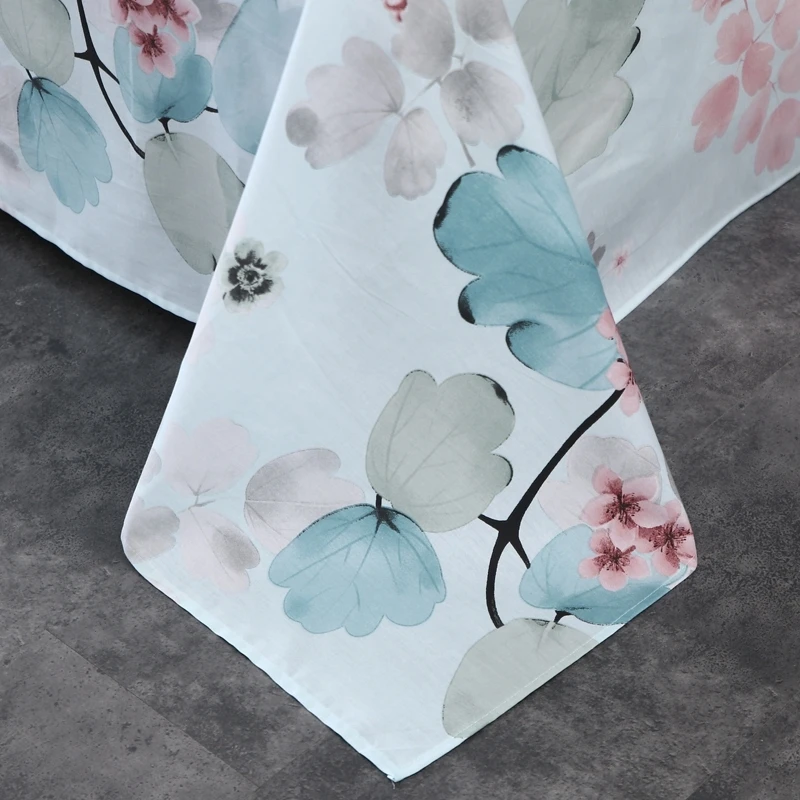 

Flowers Leaves Butterfly Duvet Cover Floral Colorful Bright Vibrant 100%Cotton Bedding set Soft Breathable Twin Queen King size