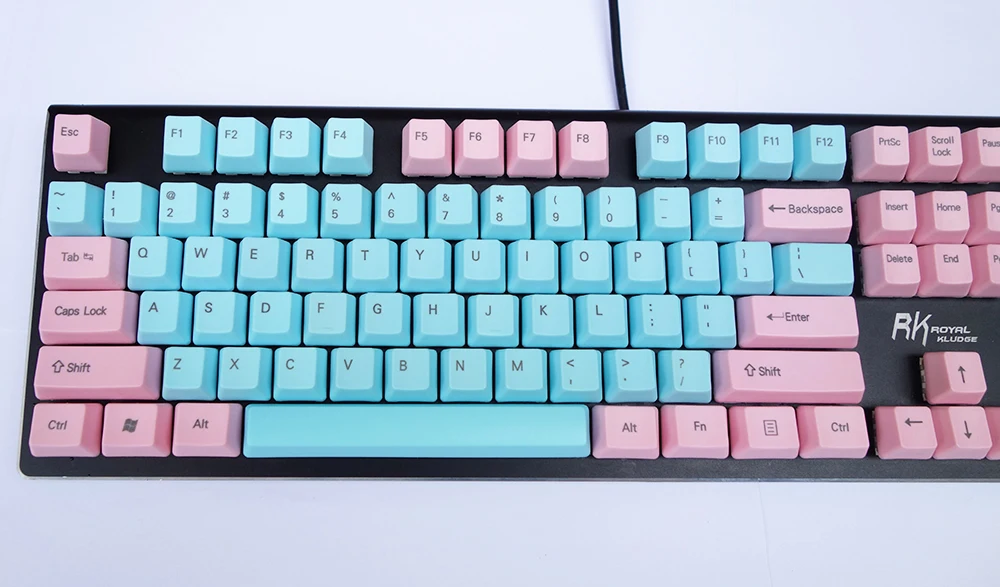NPKC OEM PBT Keycaps сине-розовый смешанный ANSI вариант раскладки 61 Ключ 87 ключей 108 клавиш для Cherry MX переключатели механической клавиатуры