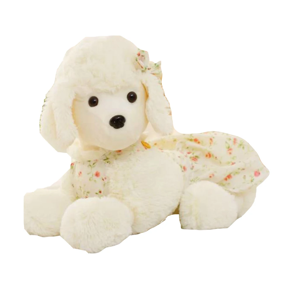 Милая кукла для девочки большая детская плюшевая игрушка пудель подарок на день