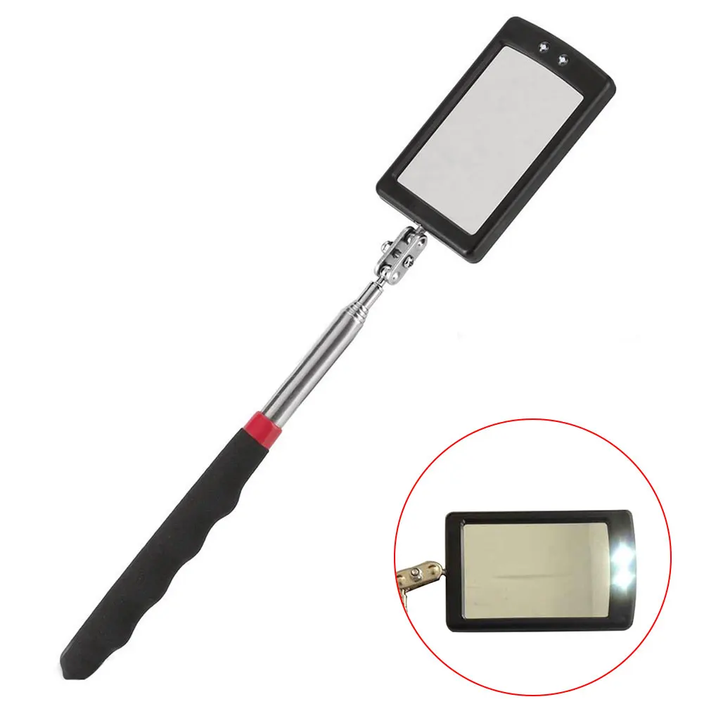 

Auto LED Light Extendible Inspection Mirror Endoscope Car Chassis Angle View Automotive Telescopic Detection Tool Equipment